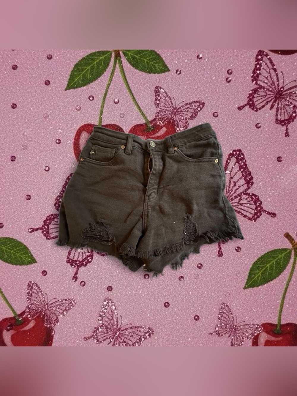 KanCan Basic High Rise Shorts for Women in Black Size Small